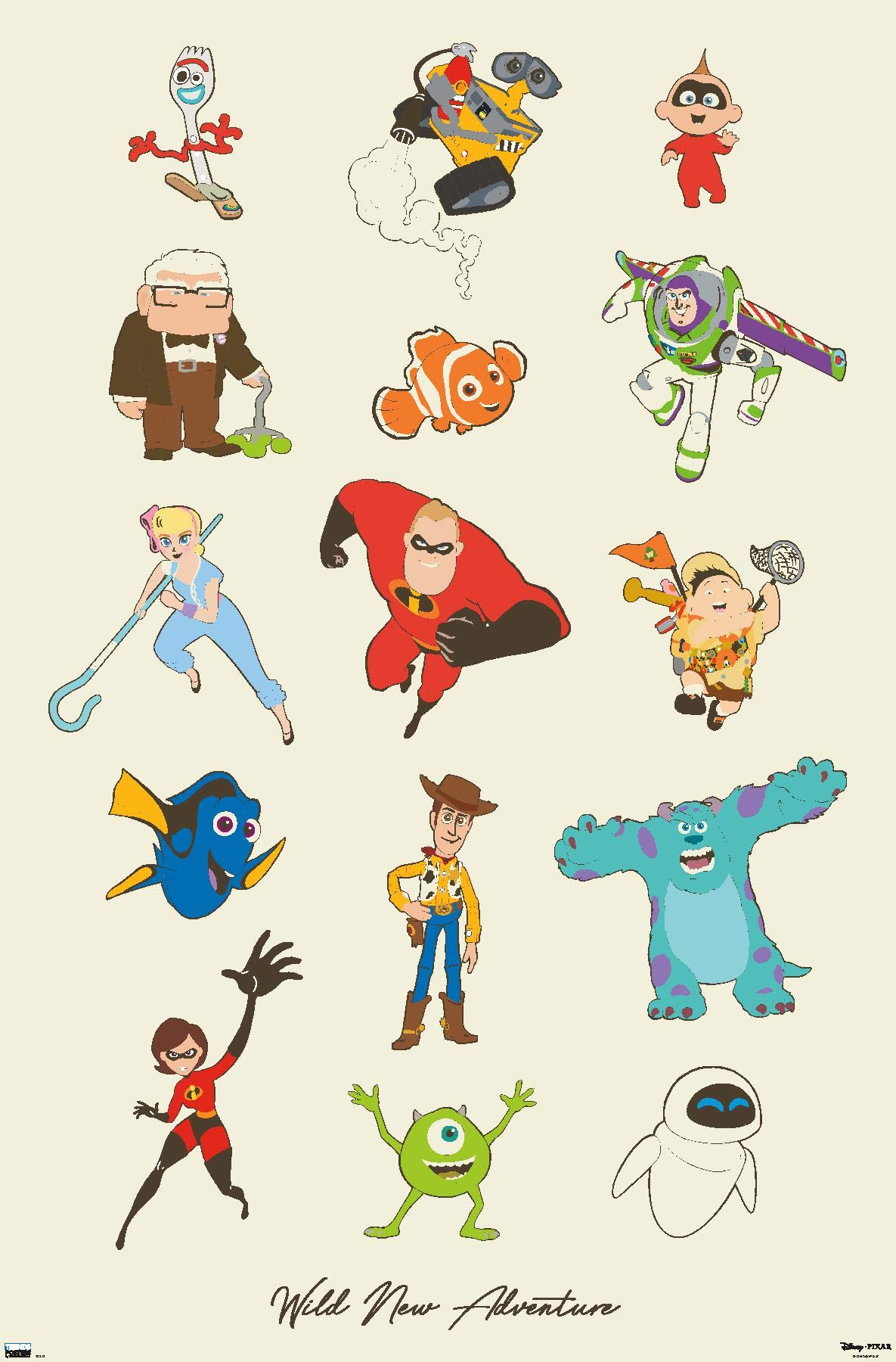 Amazon.com: Trends International Disney Pixar - Group Wall Poster